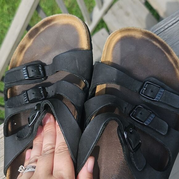 🌿 Birkenstock Florida Sandals | Leather Triple-Strap Comfort | Size 40 - Picture 6 of 6